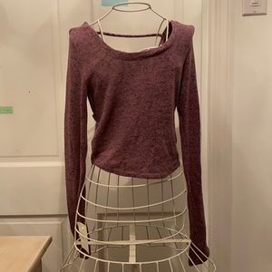 Sweater material. Purple. Xs.